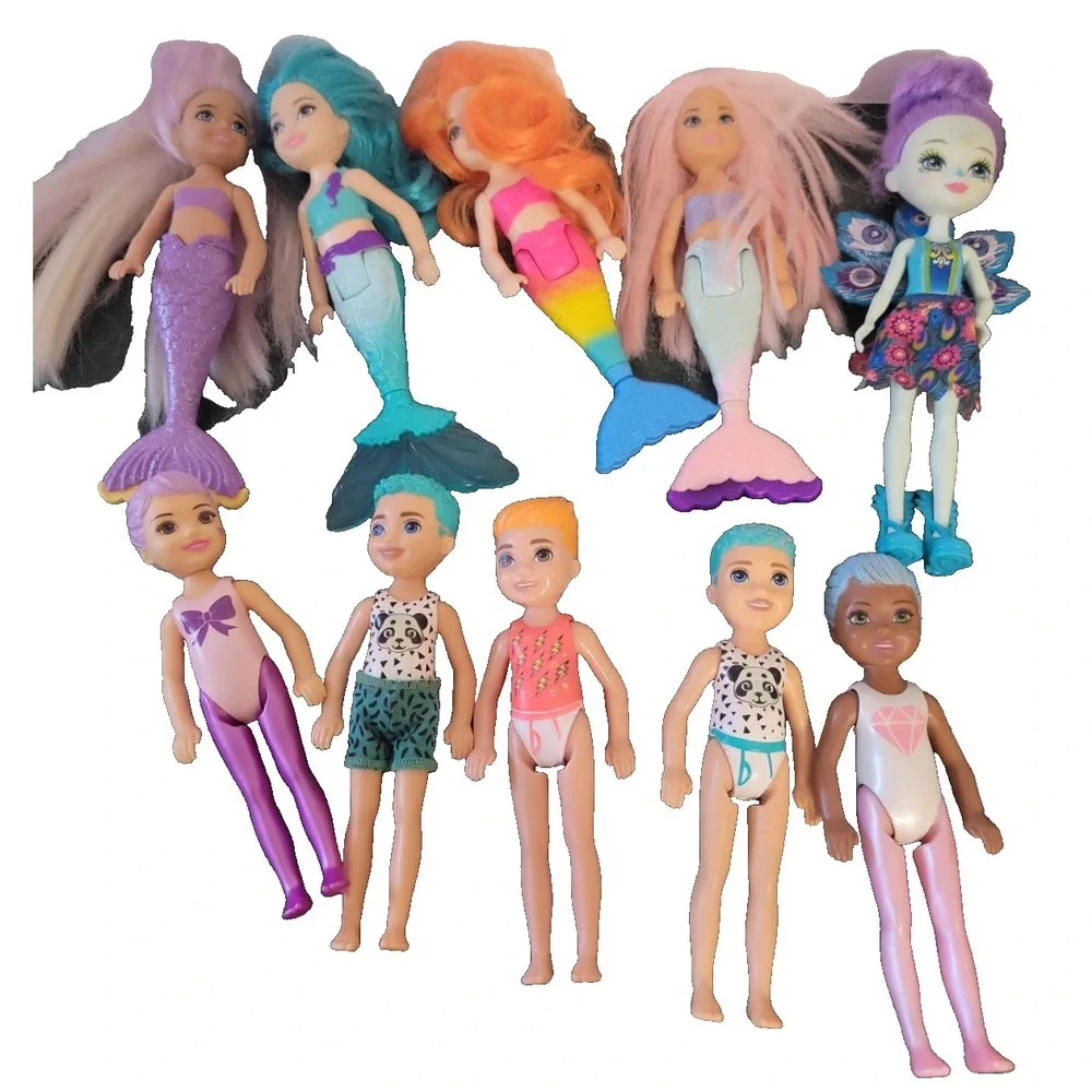 Mattel Barbie Dreamtopia Color Reveal Chelsea Darin boy  Kelly Mermaid lot